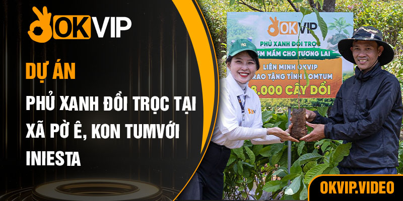 OKVIP với dự án Phủ xanh Đồi Trọc tại Xã Pờ Ê, Kon Tum